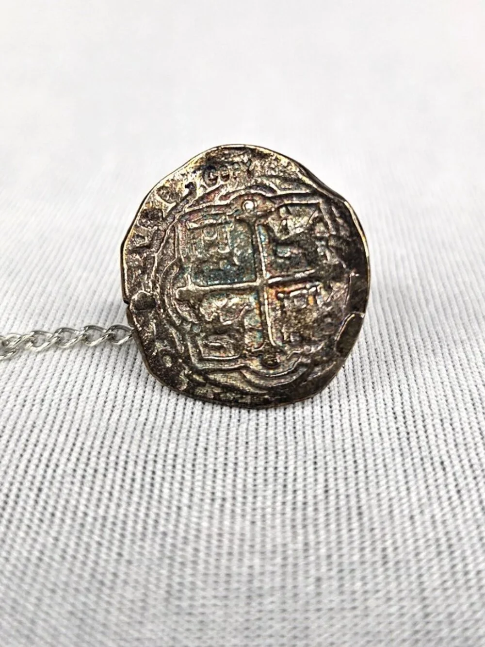 Vintage Atocha Shipwreck Silver Tie Tack | Mel Fisher Treasure Salvors COA